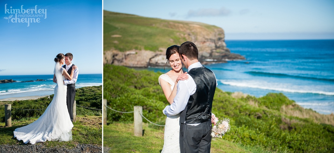 Kimberley Cheyne Photography, Wedding Photography, Bride, Wedding Dress, Groom, Dunedin Wedding Photographer, Beach
