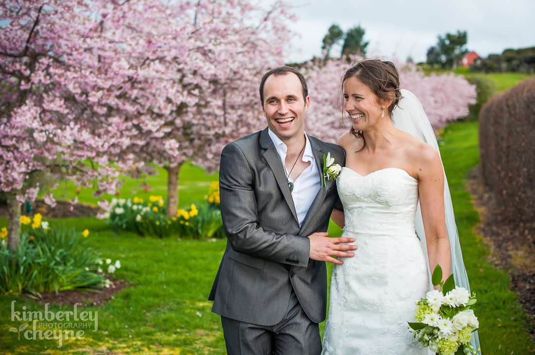 Te Anau Wedding, Photography, Spring, Blossoms, Bride, Groom, Wedding Flowers