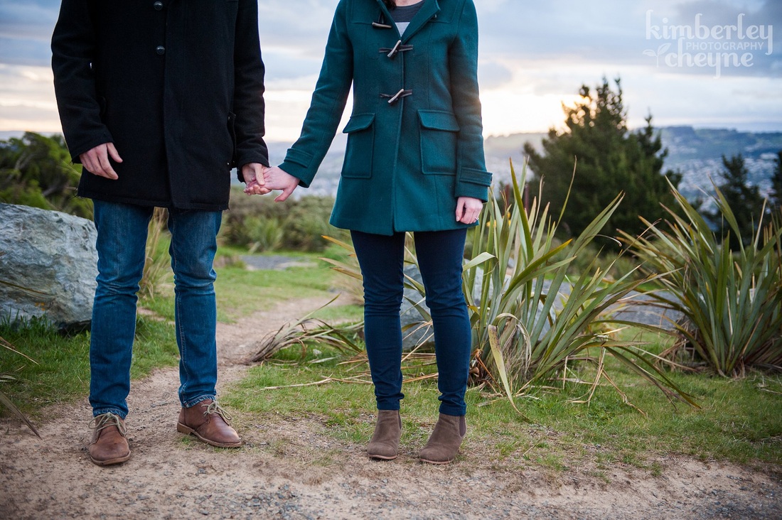 Dunedin Pre Wedding Photography, Kimberley Cheyne Photography, Signal Hill, relaxed engagement photos