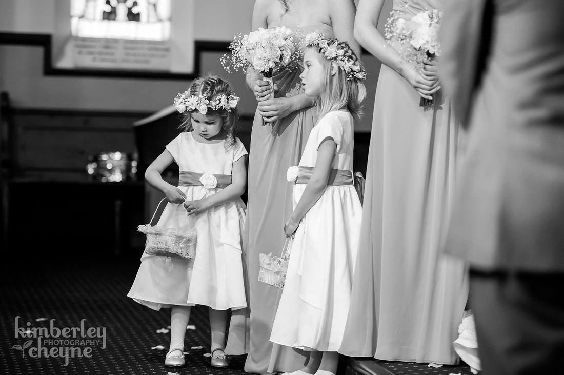 East Taieri Church, Dunedin, Wedding Photography, Flower Girls, Flowers