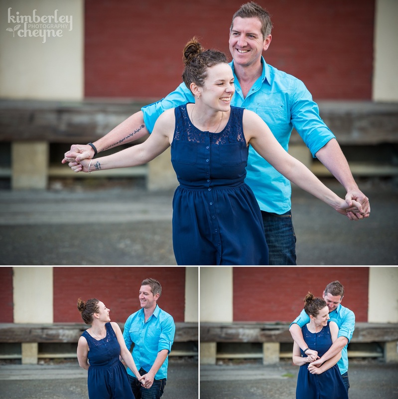 Invercargill Engagement, Happy Couple, Kimberley Cheyne Photography, Fun Engagement Photos