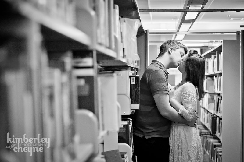 Library engagement shoot, Dunedin Photographer